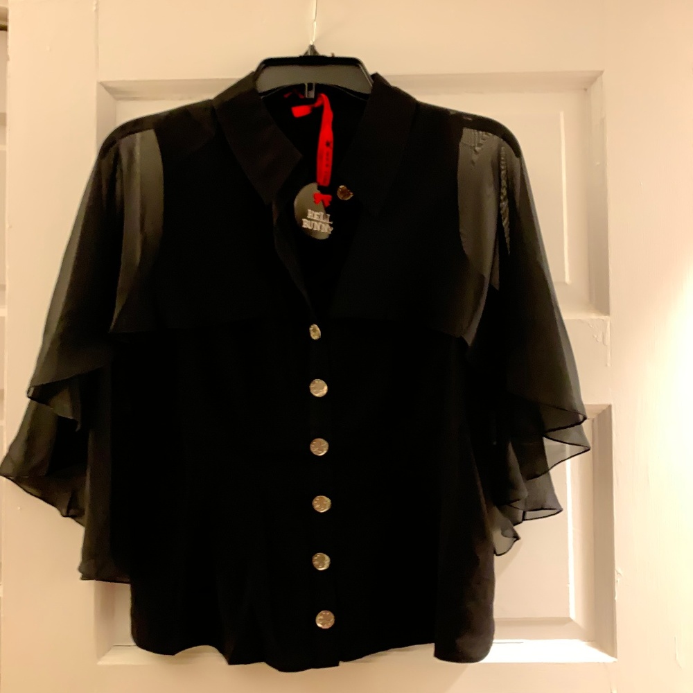 Hell Bunny Draco Cape Top